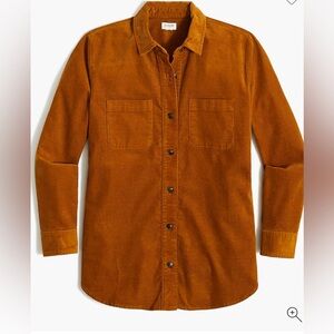 J Crew Brown Oversize Corduroy Shacket- NWT! Size small
